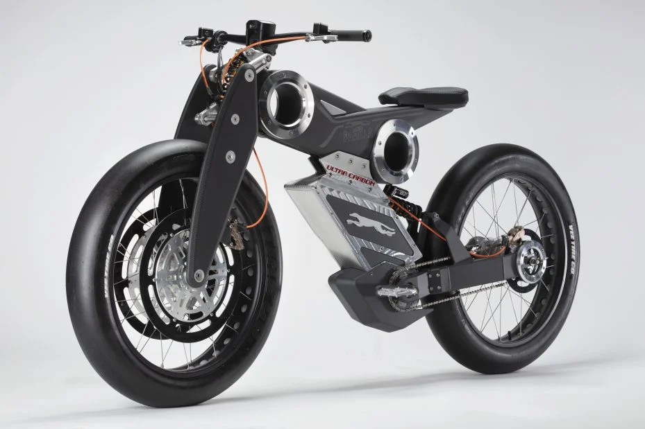 Moto Parilla Carbon Mimetica - Electric Moped 2023